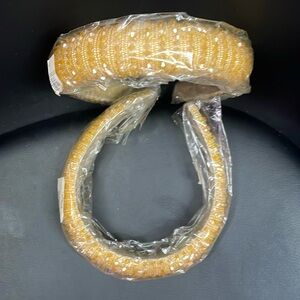 Yellow Gold Beaded Headband